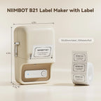 Niimbot B21- Kabelloser tintenloser Etikettendrucker, Barcode-Etikettendrucker, Druckpapier, Aufkleber Maschine 20 mm - 50 mm