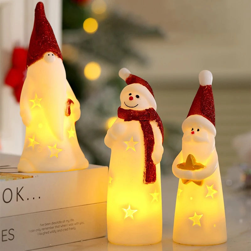 LED Weihnachten Nachtlicht Nette Santa Claus Schneemann Kinder Schlafzimmer Nacht Ornamente Für Urlaub Weihnachten Decora Nacht Lampe