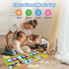 Klaviermatte für Kinder, Kinder, Kleinkinder, Bodentastatur, Tanzmatte, Baby, Fitness, Spielen, Tiermusik, Decke, Instrument, Spielzeug, Mädchen, Jungen, Geschenk