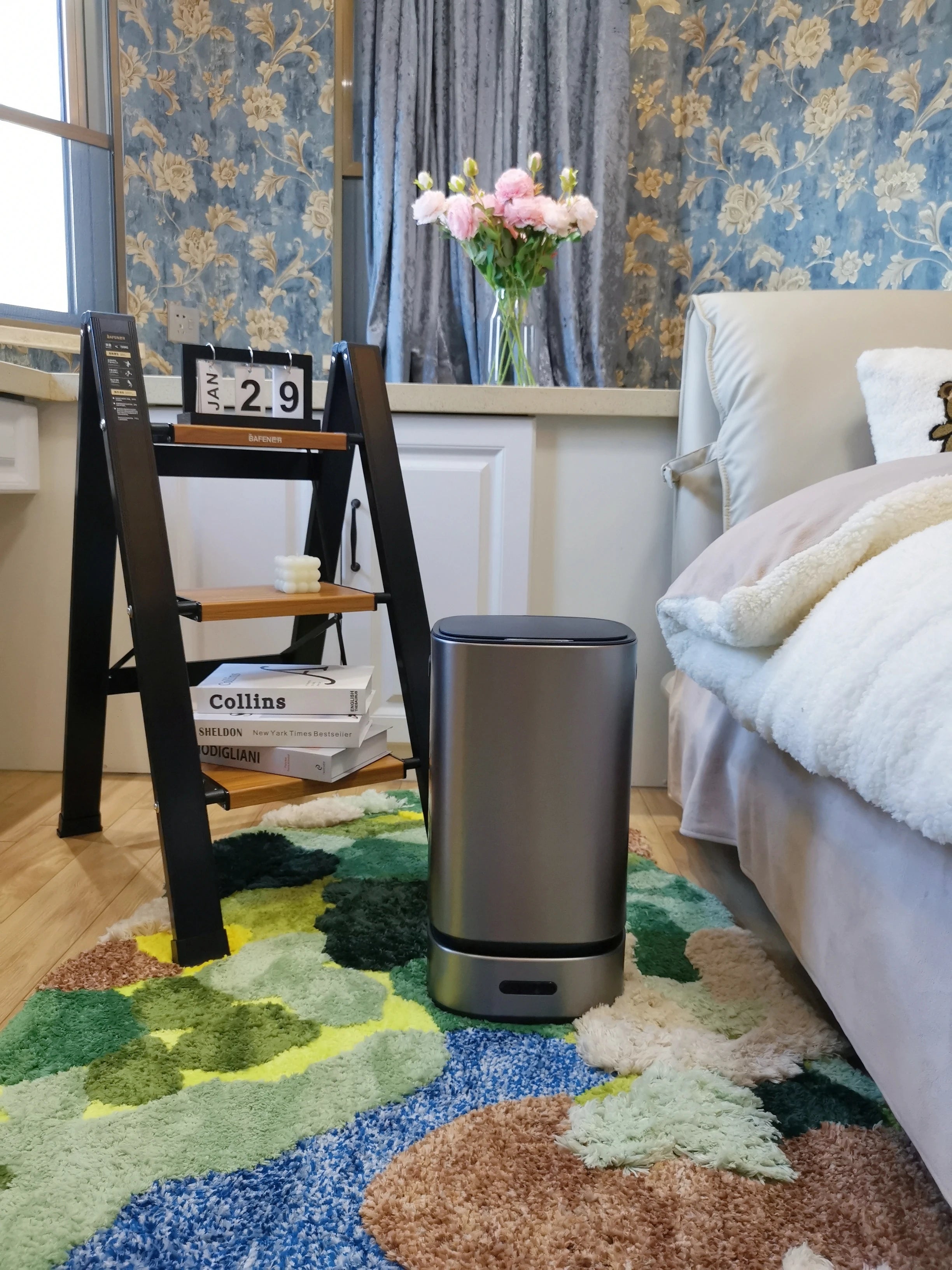 13L Smart Mülleimer mit automatischer Verpackung Müllsack Badezimmer Toilette Mülleimer Automatische Close Bag Adsorption Papierkorb