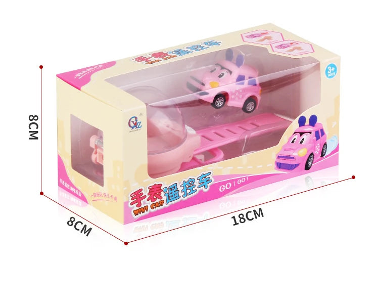 Mini Elektrische Uhr Auto Racing 2,4G Fernbedienung Auto Tragbare Fahrzeug Kinder Spielzeug Weihnachten Geschenke eltern-kind-Interaktion Spiel