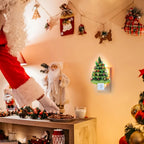 3D-Weihnachtsbaum-Nachtlicht, blinkende LED-Wanddekoration für Zuhause, Innenbereich, Weihnachtsdekoration, Geschenk
