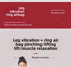 Ganzkörper-Massagematte mit Airbags, Dehnungsheizung, 3D-Entspannung der Lendenwirbelsäule, Rückenmassagegerät, PU-Leder, tragbar und tragbar