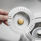 Edelstahl-Spülbeckensieb mit Pop-Up-Abflussstopper – Korbfilter, Anti-Verstopfung, 2 Stile