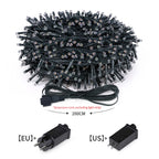 10m 20m 30m 50m Hochzeitsfeiertag Weihnachtsgirlande Dekoration Beleuchtung LED String Lichterketten mit EU-Netz stecker für Wohnkultur