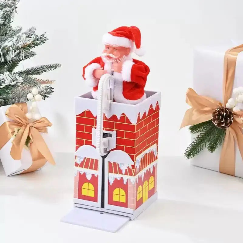 Elektrische Santa Claus Weihnachten Dekoration Klettern Leitern Klettern Perlen Klettern Kamin Weihnachten Geschenk Dekoration Hause Ornament