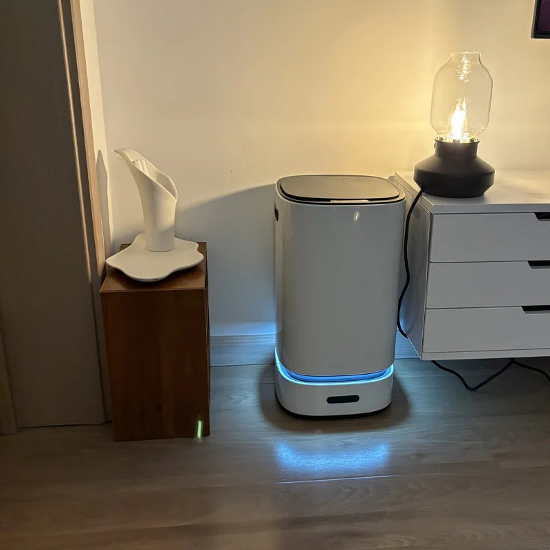 13L Smart Mülleimer mit automatischer Verpackung Müllsack Badezimmer Toilette Mülleimer Automatische Close Bag Adsorption Papierkorb