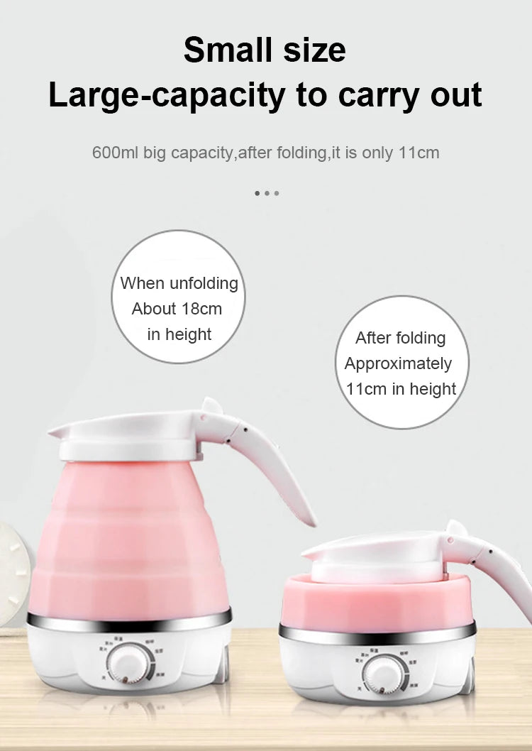 110V/220V Reise Camping Tragbare Faltbare Silikon Wasserkocher Kochendem Heißes Wasser Wärmedämmung Heizung Kessel Teekanne