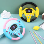 Simulieren Sie das Fahren eines Autos, Lenkrad, elektrisches Spielzeuggeräusch, musikalische Ausbildung für Kinder, Schieben eines Wagens, Fahren eines Stimmspielzeugs