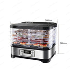 Obsttrockner Haushalt grenzüberschreitende Versorgung Lebensmitteltrockner Gemüse-Kräuterdörrgerät Obsttrockner Multifunktion