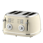 Retro-Frühstücksset, Geräte, 4-Scheiben-Toaster, elektrischer Wasserkocher und Toaster-Set, Saftmixer