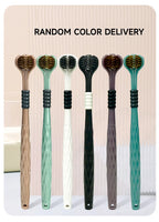 3D-Handzahnbürste Dreiseitige U-förmige weiche Zahnbürste für die umfassende Mundreinigung für Erwachsene (Farbe zufällig)