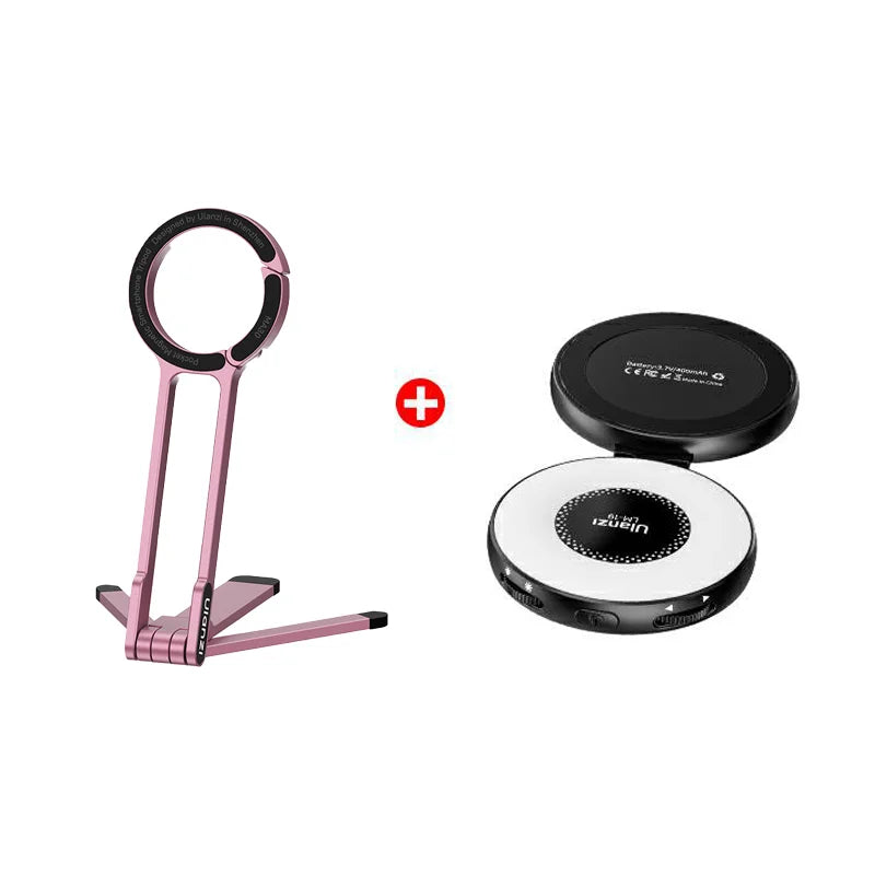 Ulanzi MA30 Magsafe Telefonstativ, doppelseitiger magnetischer Telefonhalter, Telefonständer für iPhone 16, 15, Outdoor-Reisen, Vlog, Live-Streaming