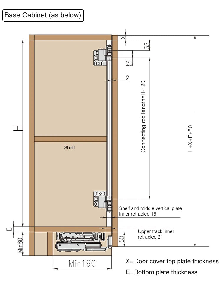 Möbelbeschläge in Sondergröße, Schlafzimmer, Aluminium, eingebetteter Kleiderschrank, Platzierungstür, koplanare Dämpfung, Schiebesystem