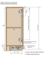 Möbelbeschläge in Sondergröße, Schlafzimmer, Aluminium, eingebetteter Kleiderschrank, Platzierungstür, koplanare Dämpfung, Schiebesystem