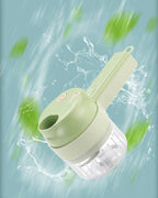 Elektrischer Gemüseschneider-Set, handgeführt, kabellos, Knoblauchstampfer, Lebensmittelzerkleinerer, Fleischwolf, Maschine, Schälen, Scheibe, Küchenzubehör