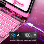 Magic Keyboard Case 360° °,   Für iPad Pro 11, 12,9 2018-2022 Pro 13 2024, Abdeckung Folio Für iPad Air 5th 4th 6th 7th 10,9" 10th 11th Gen