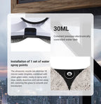 DIVEDEER Weißer/schwarzer Fensterputzroboter, elektrischer Fensterputz mit hoher Saugkraft, doppelseitiger Glasstaubsauger, Wasserspray