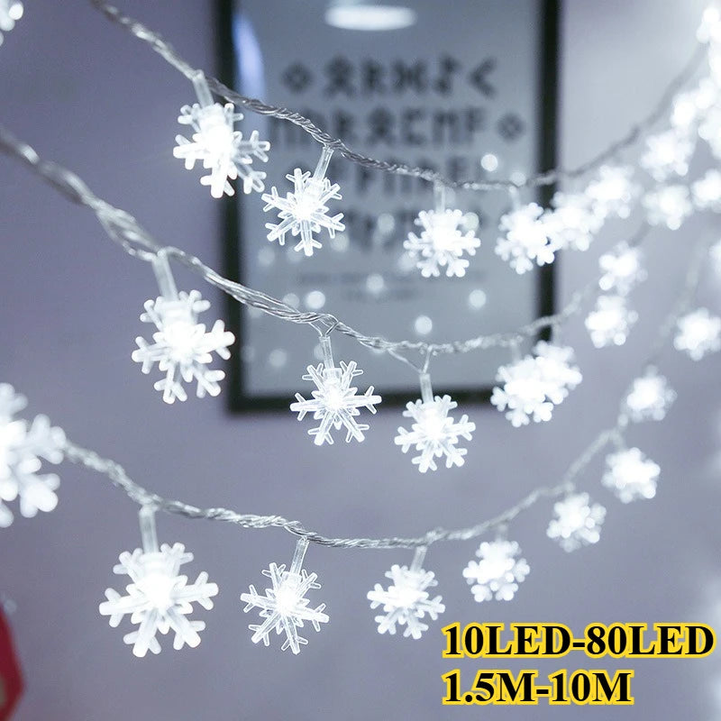 Weihnachtsdekoration Lichterkette 10LED bis 80LED für Garten Hochzeit Halloween Party Girlande Beleuchtungszubehör
