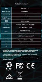 OLIGHT OstationX 3-in-1 Smart-Akkuladegerät AA/AAA Ni-MH wiederaufladbares Batterieladegerät Ladebox Nickel-Metallhydrid-Batterien Gehäuse