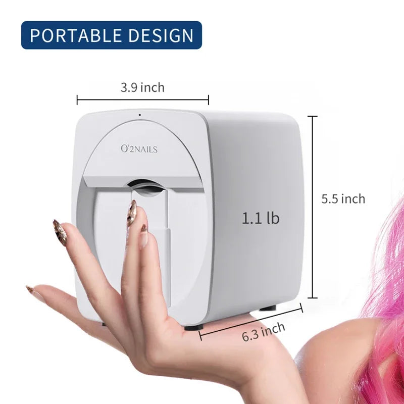 Original mobiler Nageldrucker 3D professioneller digitaler Nageldrucker Artpro Nagellackdrucker für Nagelstudio und Personen