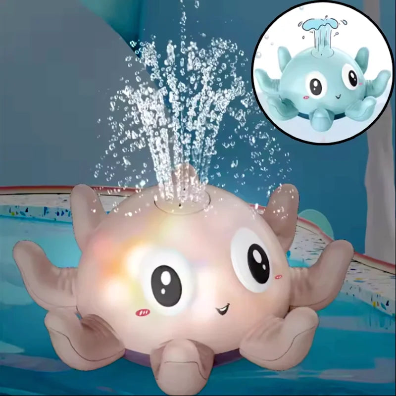 Baby Badespielzeug Oktopus – Leuchtend, Musik & Wasserspritzer