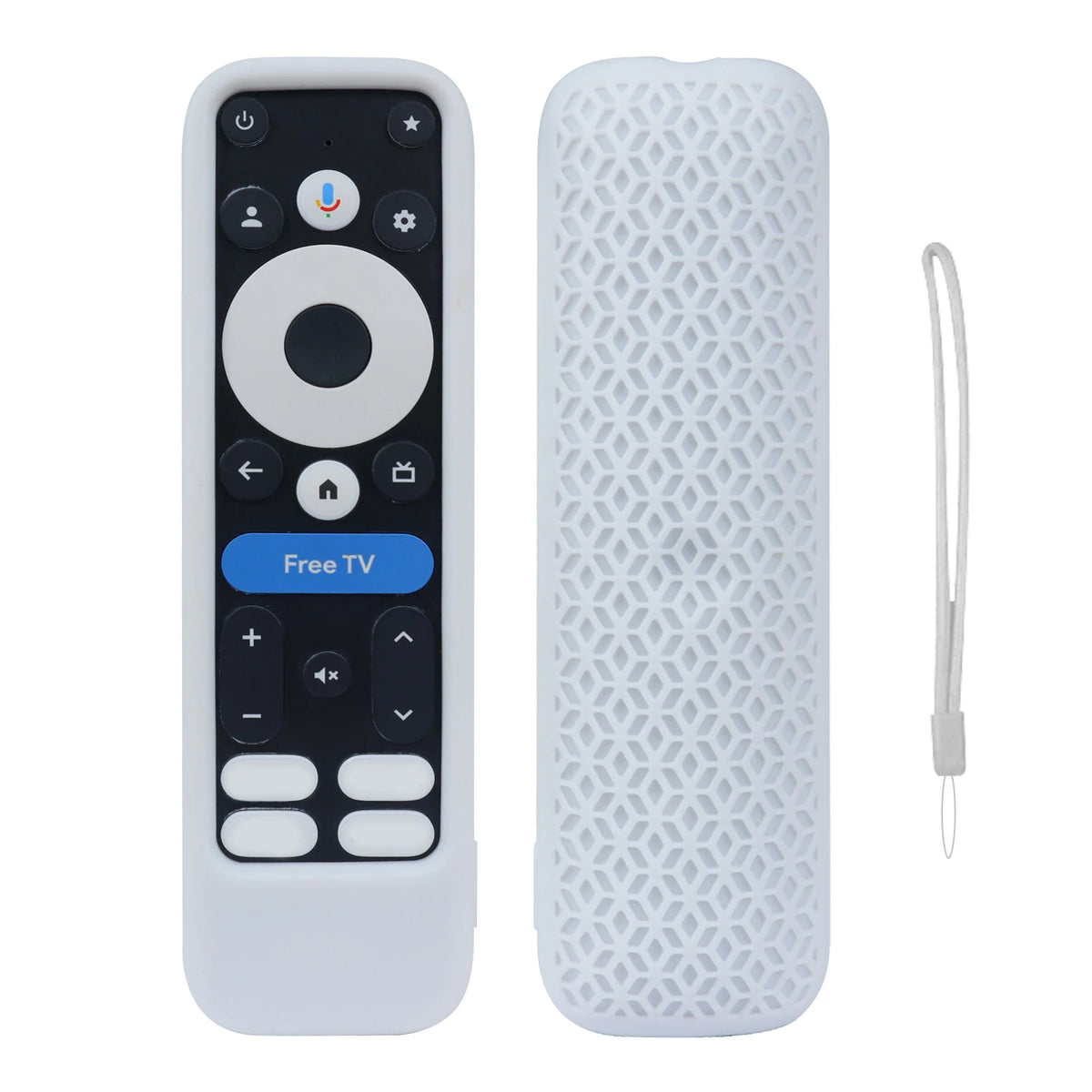 Silikon-Schutzhülle für Onn Google TV 4K Pro 2024 Fernbedienung – rutschfest, inkl. Lanyard
