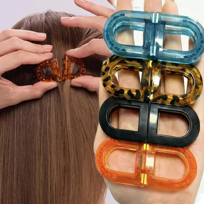Magnetische Haarklammer mit starkem Halt – Flache Haarspange ohne Knicke für Damen
