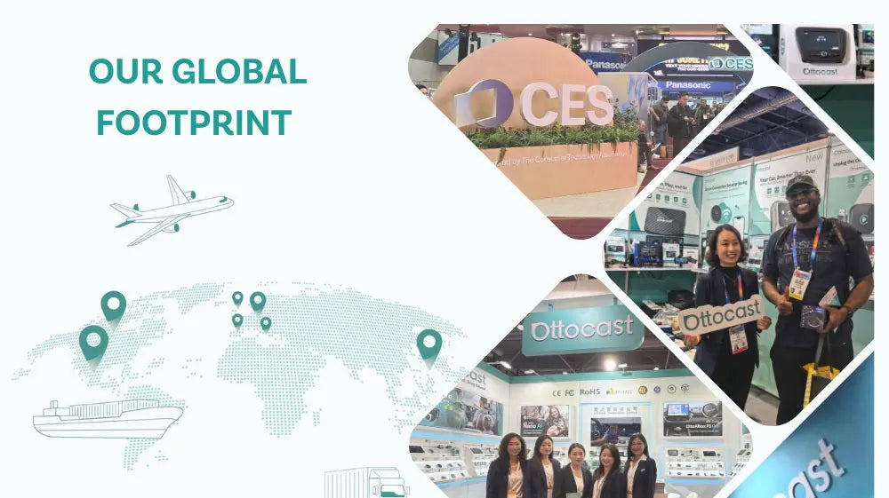 OTTOCAST Cabin Care, Drahtloser CarPlay-Adapter Babykamera 1080P HD 150°