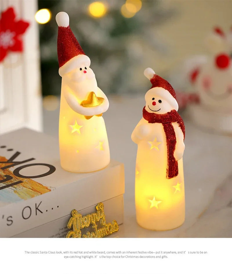 LED Weihnachten Nachtlicht Nette Santa Claus Schneemann Kinder Schlafzimmer Nacht Ornamente Für Urlaub Weihnachten Decora Nacht Lampe