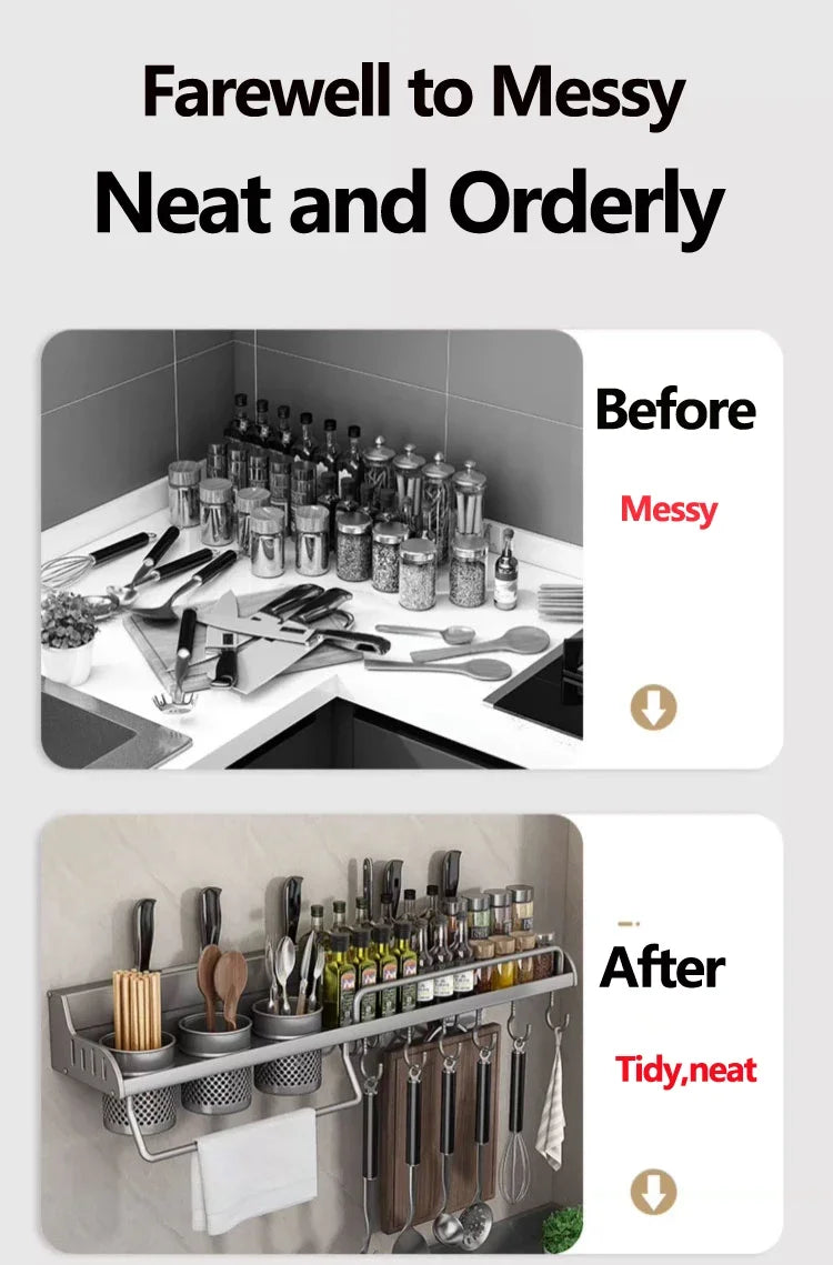 Küche Lagerung Rack, Multifunktionale, Schneiden Bord Halter, Gewürz Rack, Utensilien Rack, für Küche Gewürz Halter Organisieren