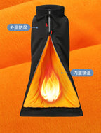 72CM Winter Motorrad Knie Wärmer Fleece Verdicken Pad Warme Wasserdichte Knie Ärmeln