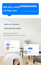 CATLINK Selbstreinigende Katzentoilette, automatische Toilette für Katzen, großer geschlossener Sandkasten, Katzenhaustier, intelligente Artikel, Arenero Gato Cerrado Katzentoilette