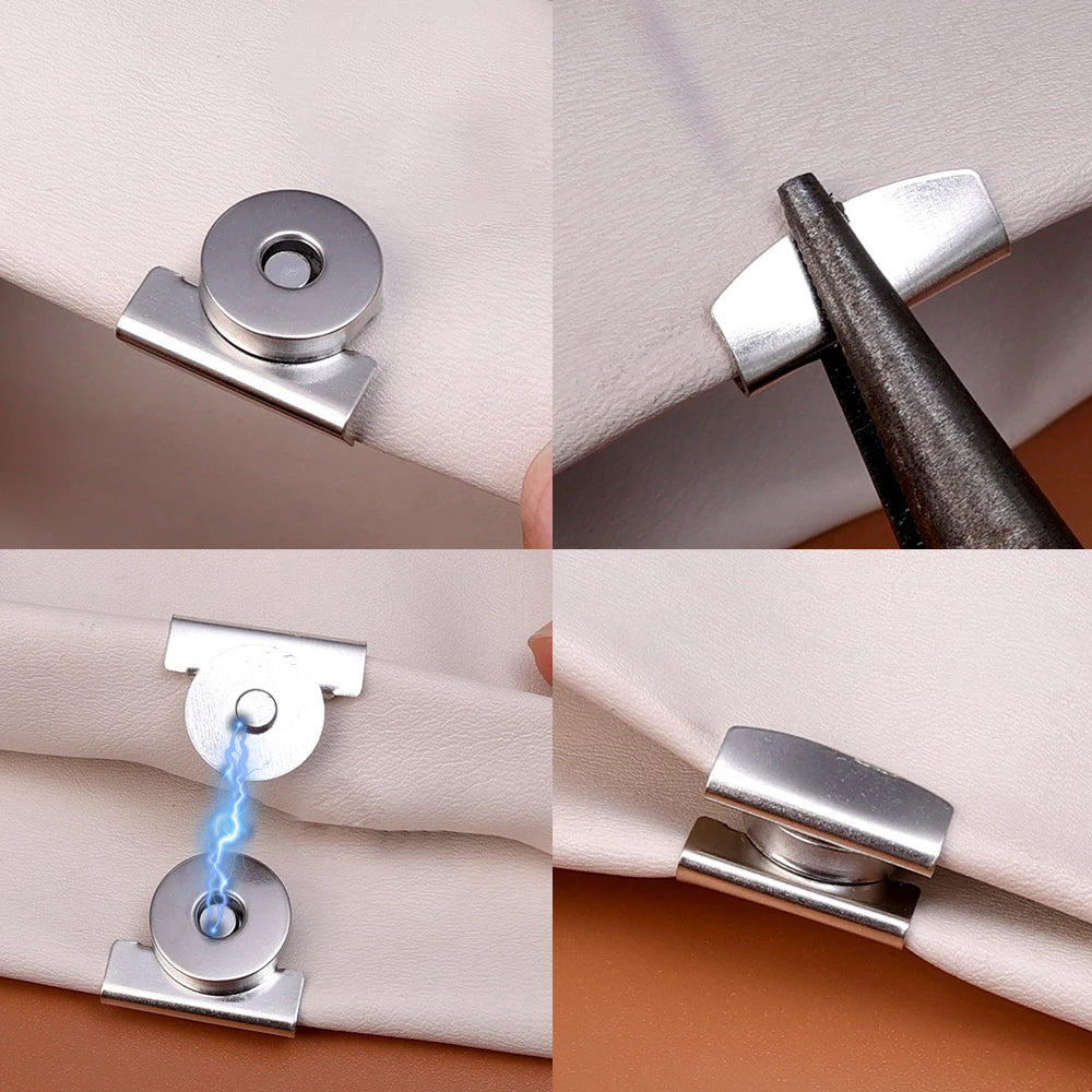 Magnet-Druckknöpfe, Verschlüsse für Handtaschen, Geldbörsen und Portemonnaies, DIY-Basteltaschen