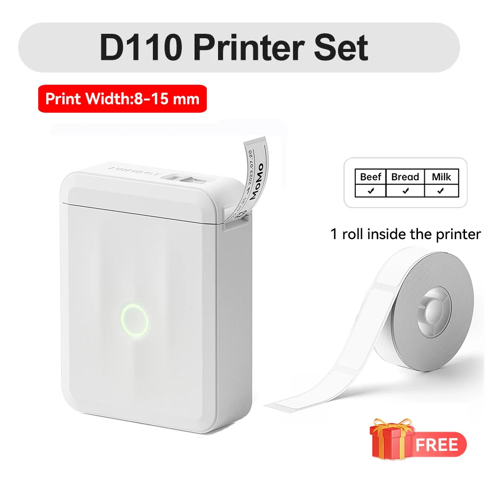 Niimbot D110 Mini Handlicher Thermodrucker Kabellose Etikettenmaschine