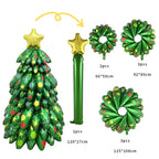 3D Große Weihnachtsbaum Luftballons Montieren Weihnachtsbaum Aluminiumfolie Ballon für Neujahr Party Home Decor Foto Requisiten Ornamente