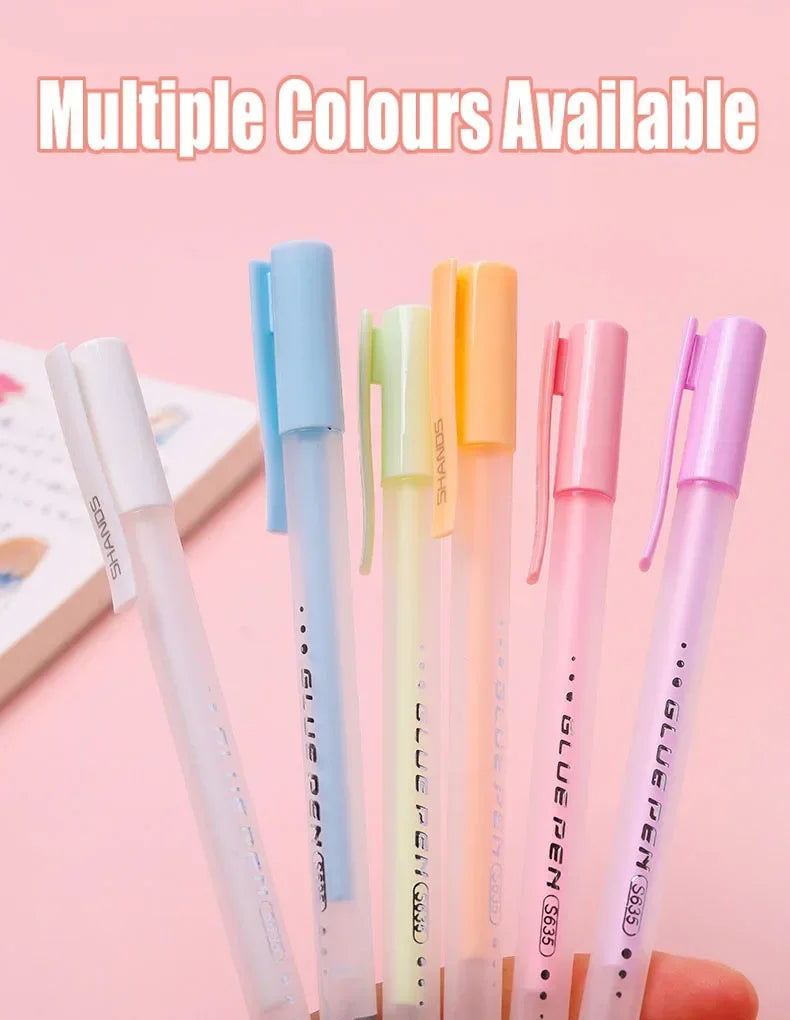 Candy Farbe Kleber Stift Handbuch Abgabe Stift Schnell Trocknend Dot Gule Stick DIY Hohe Viskosität Kleber Schule Büro Liefert