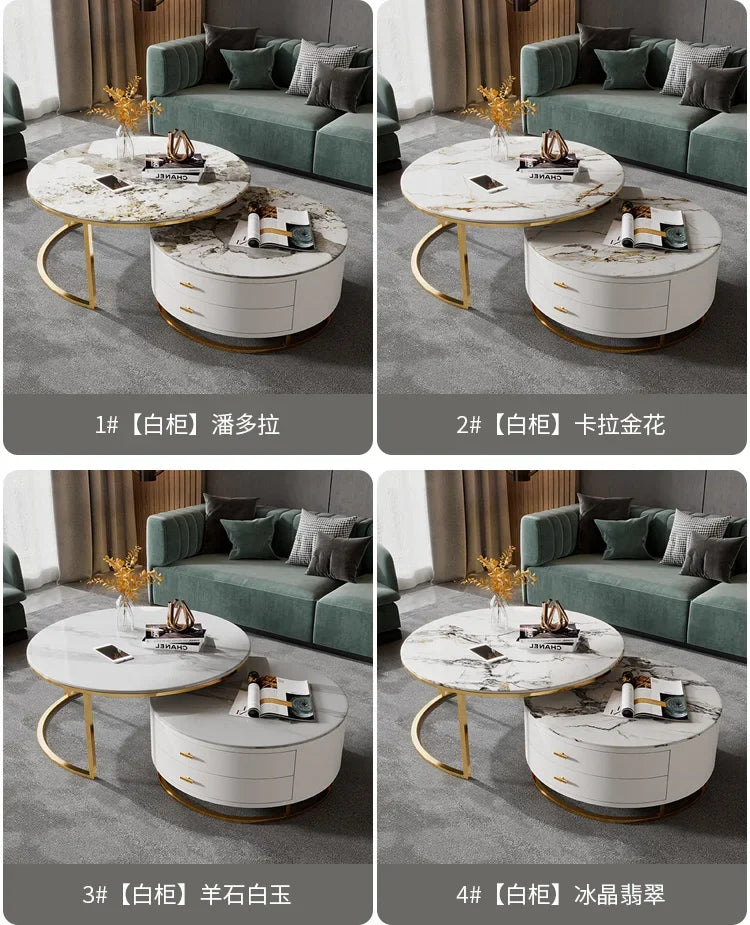 Trendige nordische Couchtische, moderne Aufbewahrung, luxuriöse, einfache, ästhetische Couchtische, einzigartige antike Kaffee-Tische, Hotelmöbel