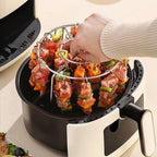 Edelstahl-Spießhalter für Air Fryer & BBQ – Vertikales Kebab-Rack, 13 oder 25 Spieße