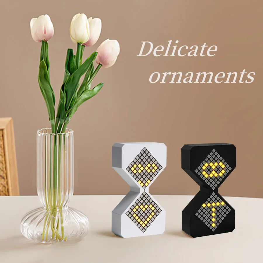 Kreative DIY digitale Sanduhr Geburtstagsgeschenk Spielzeugspiel Kinder elektronische Sanduhr Cyber Style Sinn für Technologie gelbes Licht