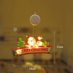 Neue dekorative LED-Weihnachtslichter, Santa Claus Rentier Fenster Display geformte Lichter für das Festival