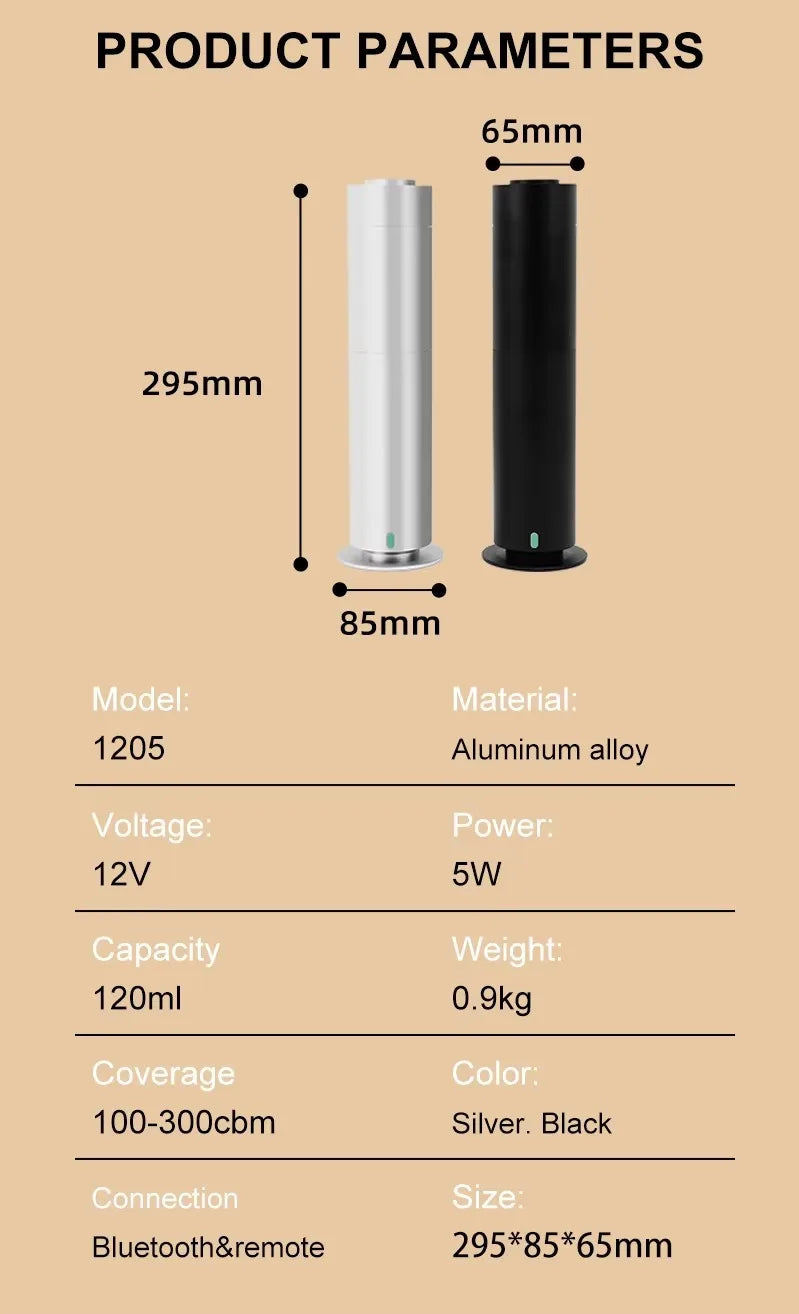 Bluetooth Smart Scent Air Machine Hotel Collection Diffusor für ätherische Öle, wasserloser Diffusor für den Duft zu Hause, im Hotelzimmer