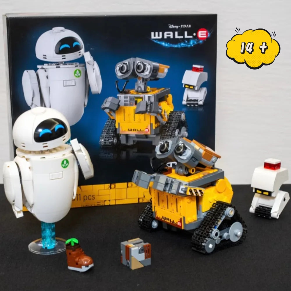 2025 NEUE 811PCS MOC 43279 WALLI EVE Roboter Bausteine Figur Blöcke Nette Cartoon Charakter Spielzeug Weihnachten Geburtstag geschenke