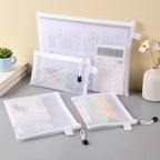 Mesh Zipper- File Bag, Spielzeug Aufbewahrungstasche, Baustein/ Puzzle Unterverpackung Tasche, Kinder Reißverschluss transparent Finishing Aufbewahrungsbox