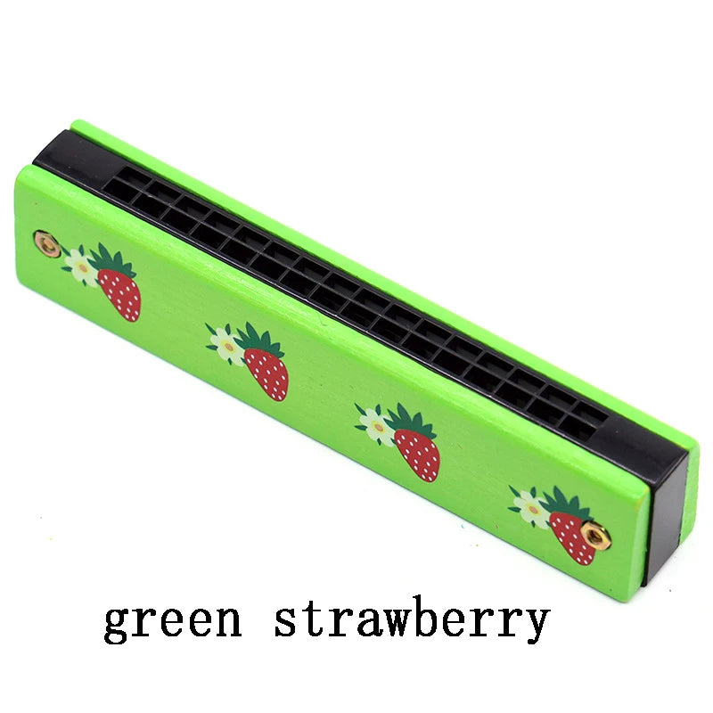 Kinder Holz Mundharmonika Musikinstrument Spielzeug Musik Lehrmittel Puzzle Frühe Bildung Kindergarten Anfänger TMZ