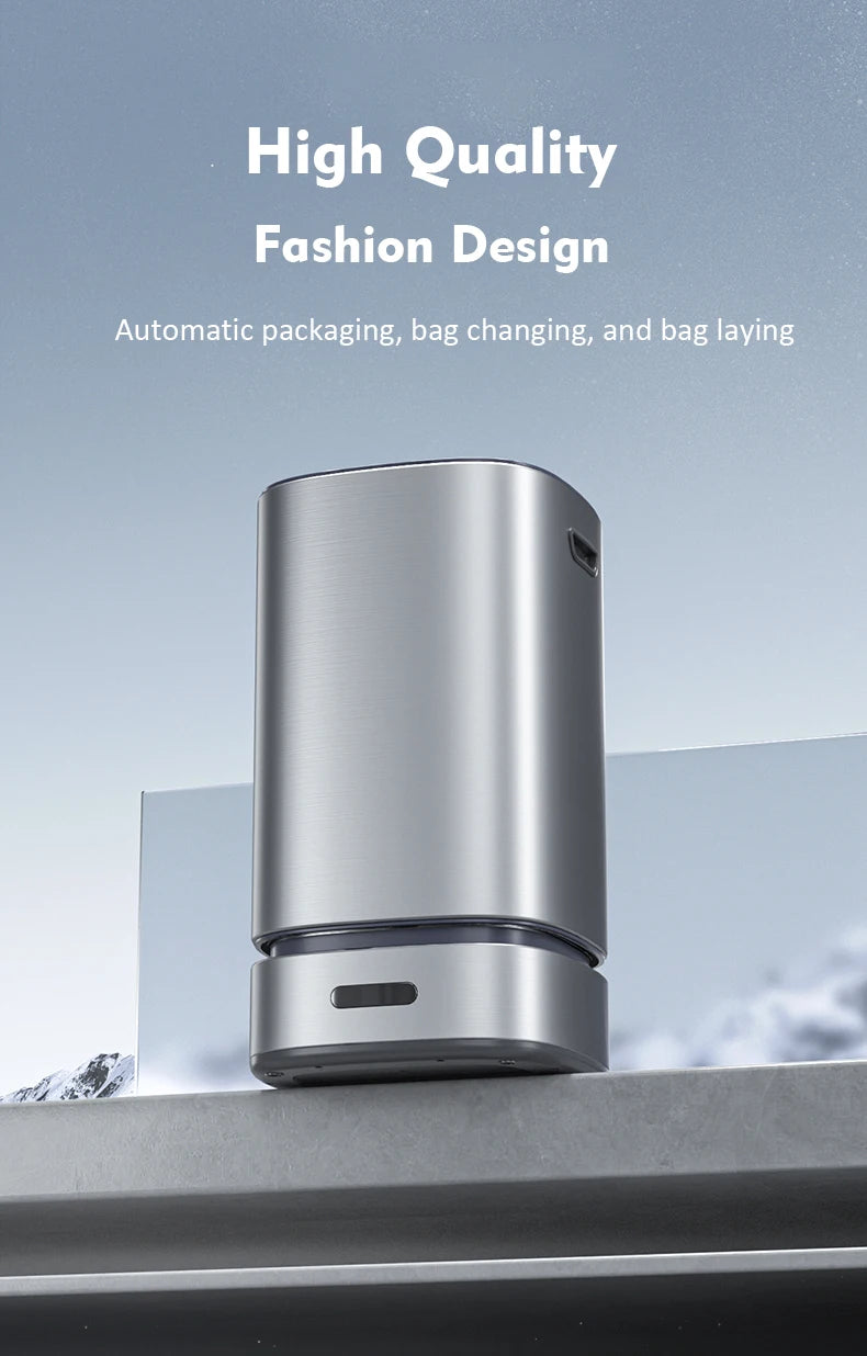 13L Smart Mülleimer mit automatischer Verpackung Müllsack Badezimmer Toilette Mülleimer Automatische Close Bag Adsorption Papierkorb