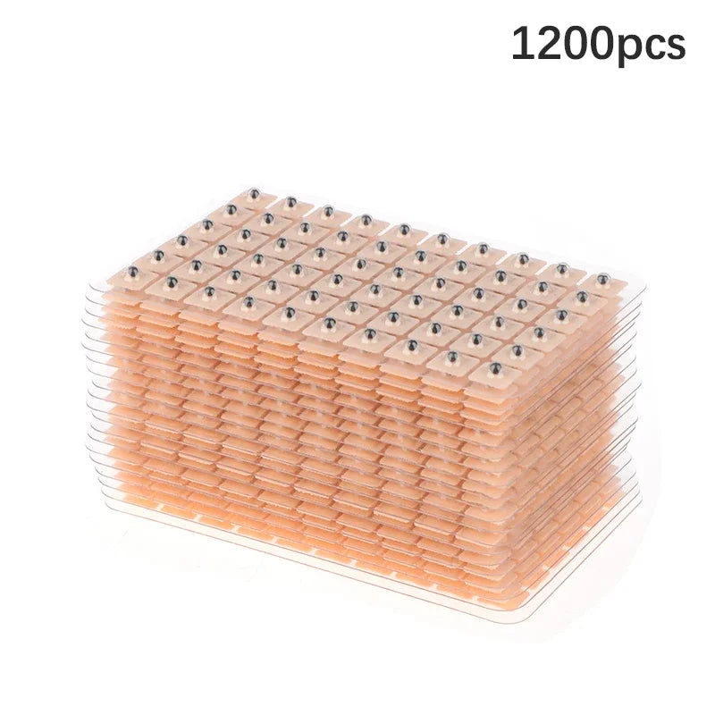 600/1200PCS Entspannung Ohr Aufkleber, Therapie Nadel Patch, Ohr Akupunktur, Nadel Ohr Massage, Pflege Auriculotherapie, Vaccaria Samen