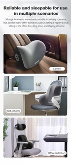 Auto Memory Foam Nackenkissen Schutz, Lendenwirbelstütze Kissen, Lendenkissen, Auto Kopfstützenkissen
