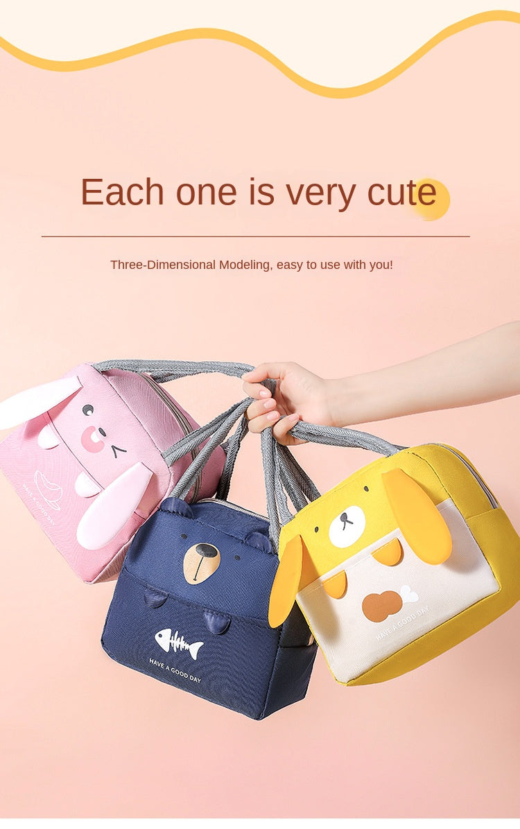 Tragbare Isolierte Thermische Picknick Lebensmittel Mittagessen Tasche Box Cartoon Tote Lebensmittel Frische Kühltaschen Beutel Für Frauen Mädchen Kinder Kinder Geschenk