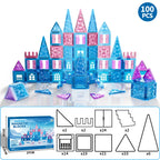 Kinderspielzeug, magnetische Fliesen, Frozen-Set, Klassenzimmer-Essentials, Magnet-Bauspielzeug für Kleinkinder, Vorschule, Montessori-Lernspiele für